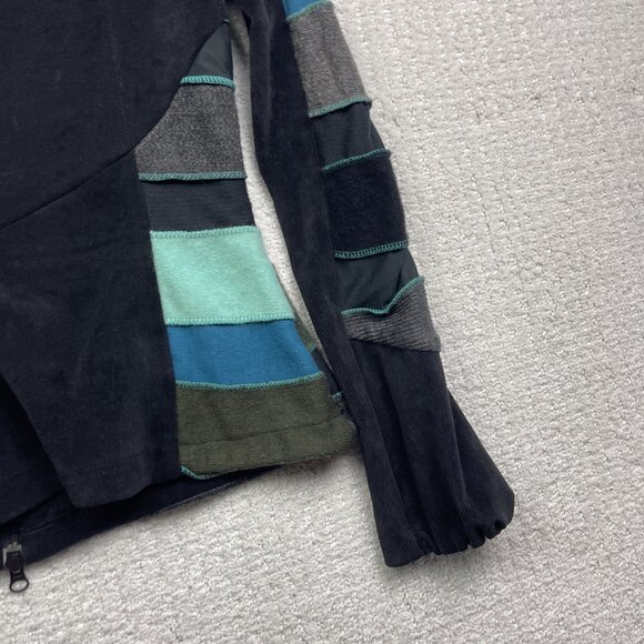 Y2K Myco Anna Jacket Women Size 1 Wool / Corduroy Patchwork Boho Artsy Hippie - Picture 13 of 15